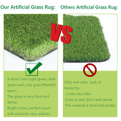 LITA rubber-backed turf with drainage holes for quick drying benefit