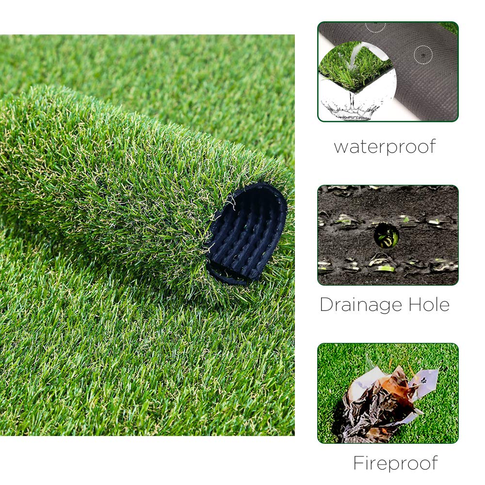 LITA turf installed on patio showing tidy lawn look and low maintenance benefit