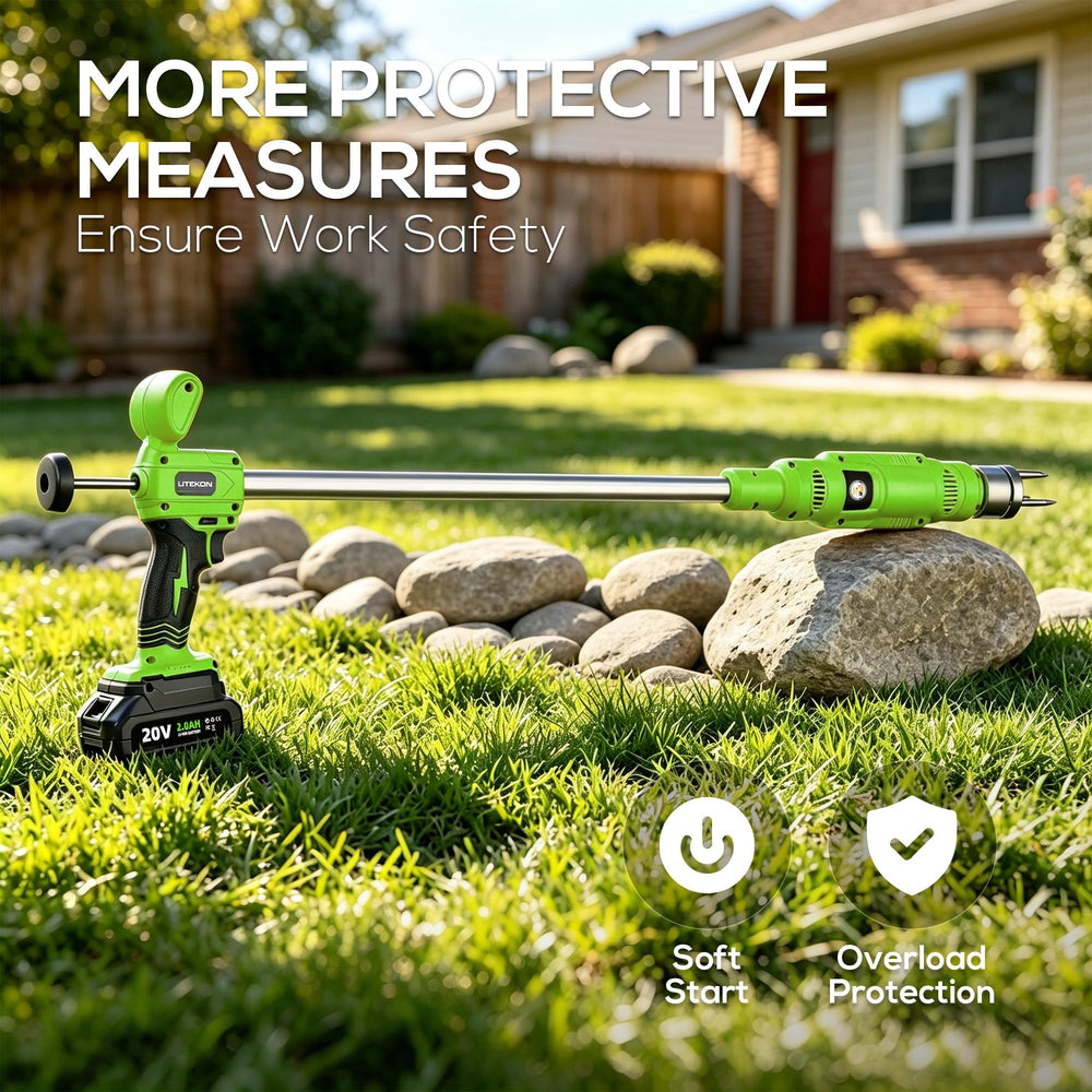 LITEKON in a garden setting showing tidy lawn maintenance benefit