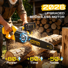 LITEKON side profile with both 40V batteries installed, shows portability benefit