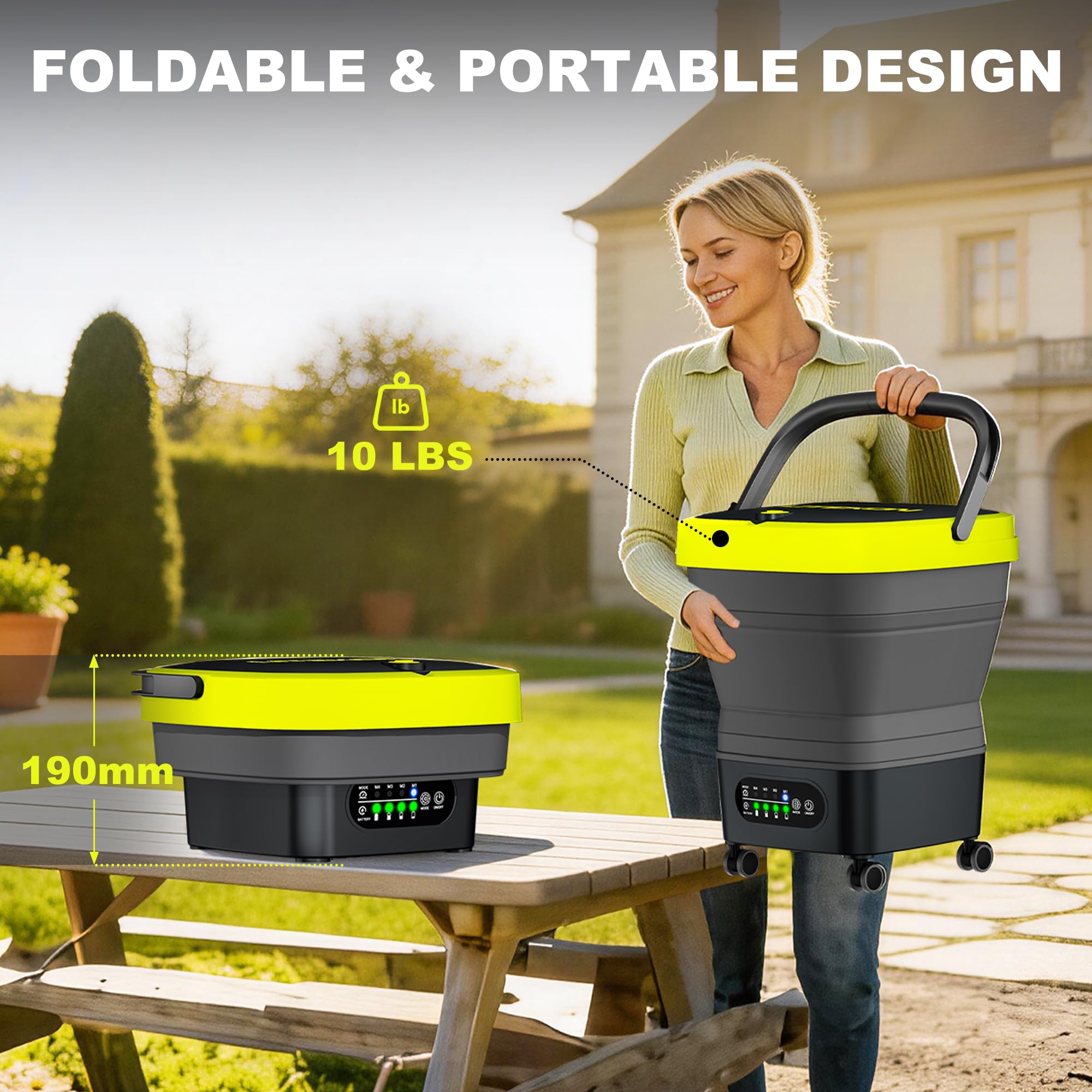 LITEKON close-up of 4.5-gallon tank and ergonomic handle for easy carrying