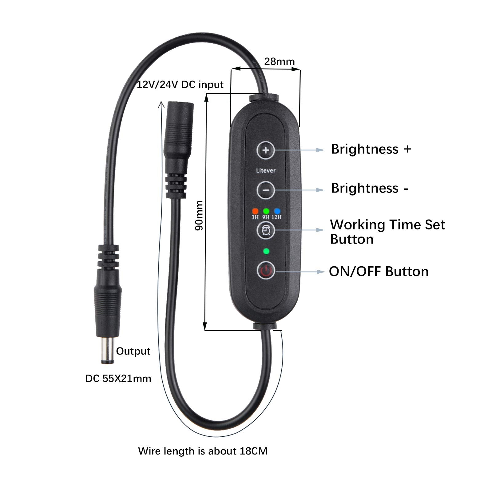 Litever installed inside a grow cabinet showing even plant illumination benefit