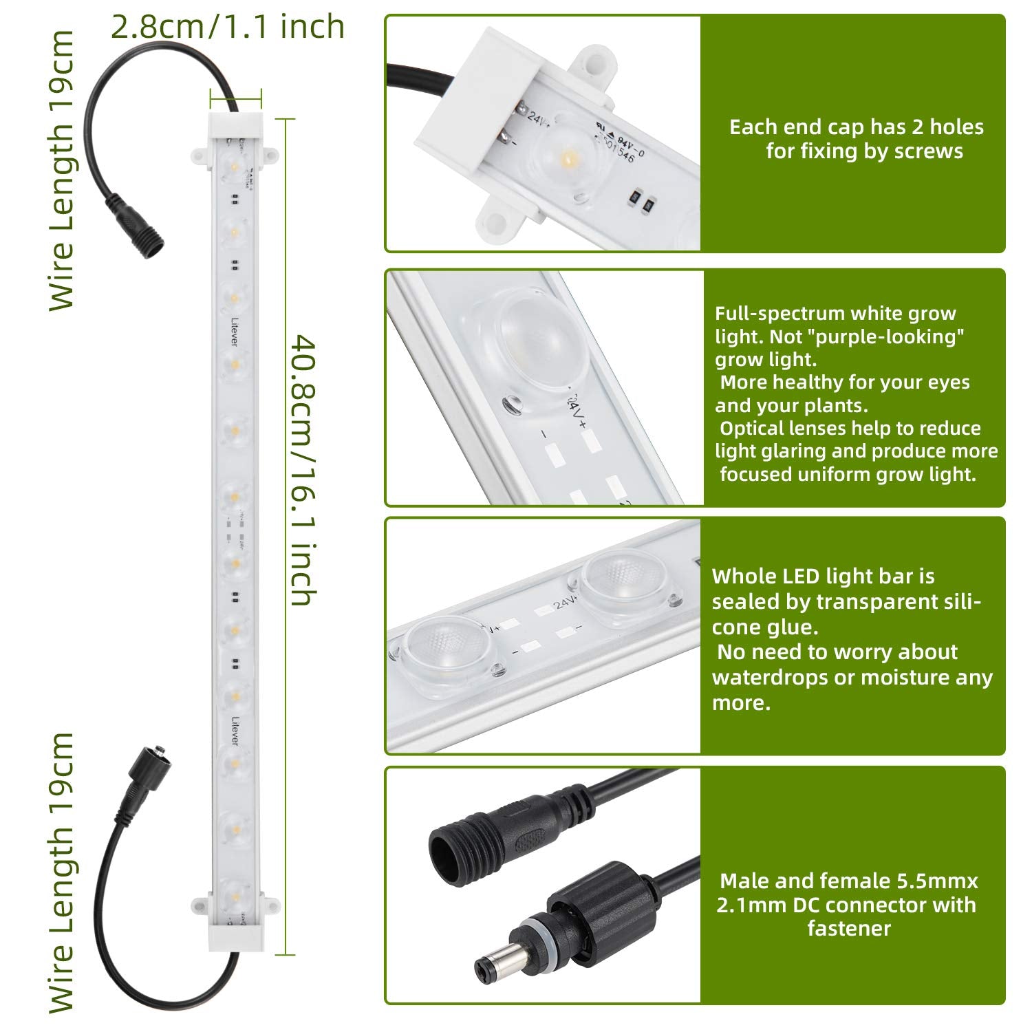 Litever power adapter and timer close-up showing reliable automatic scheduling benefit