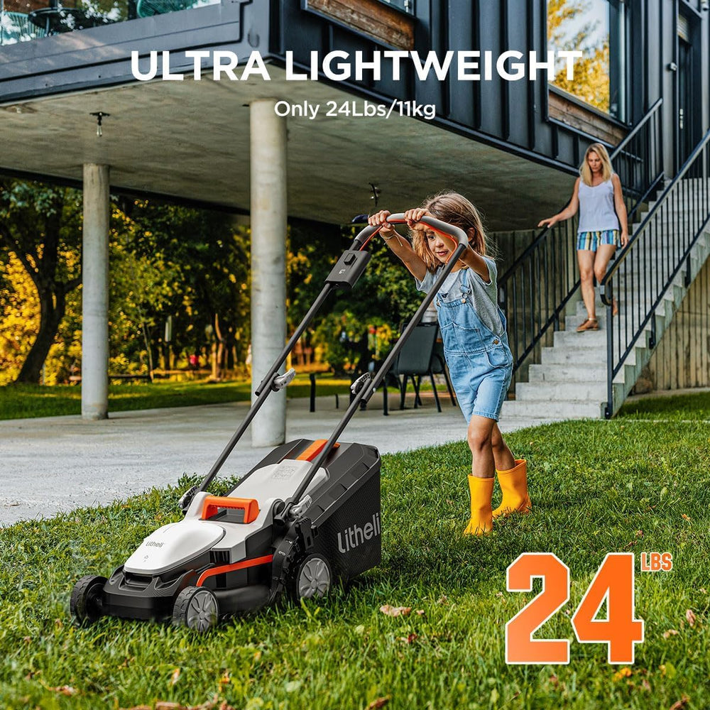 LiTHELi 4.0Ah battery installed showing cordless power and quick swap advantage