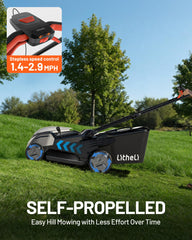 LiTHELi two 5.0Ah batteries installed showing extended runtime benefit