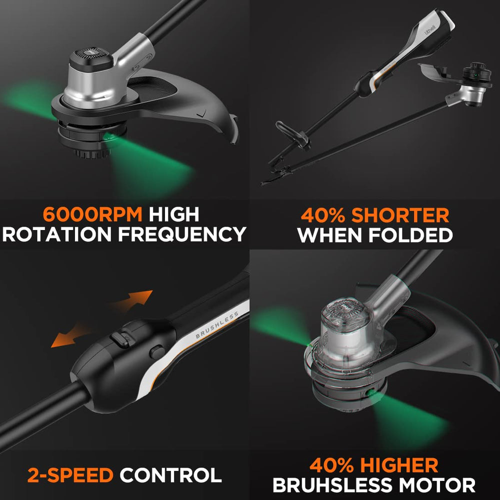 LiTHELi dual 20V batteries installed highlighting longer runtime benefit