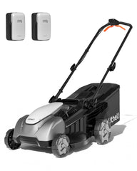 LiTHELi front view showing mower deck and handle for easy storage