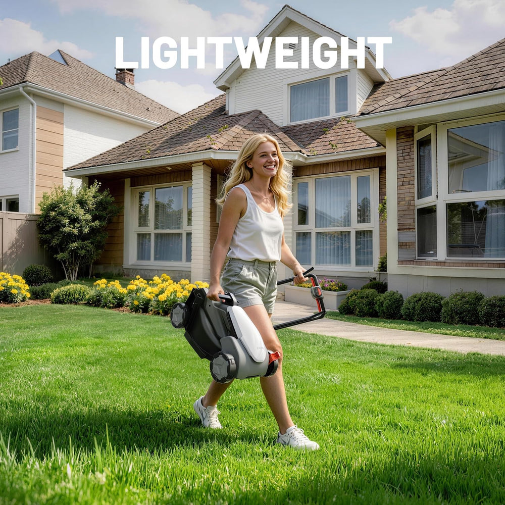 LiTHELi handle adjustment being set for ergonomic, comfortable pushing