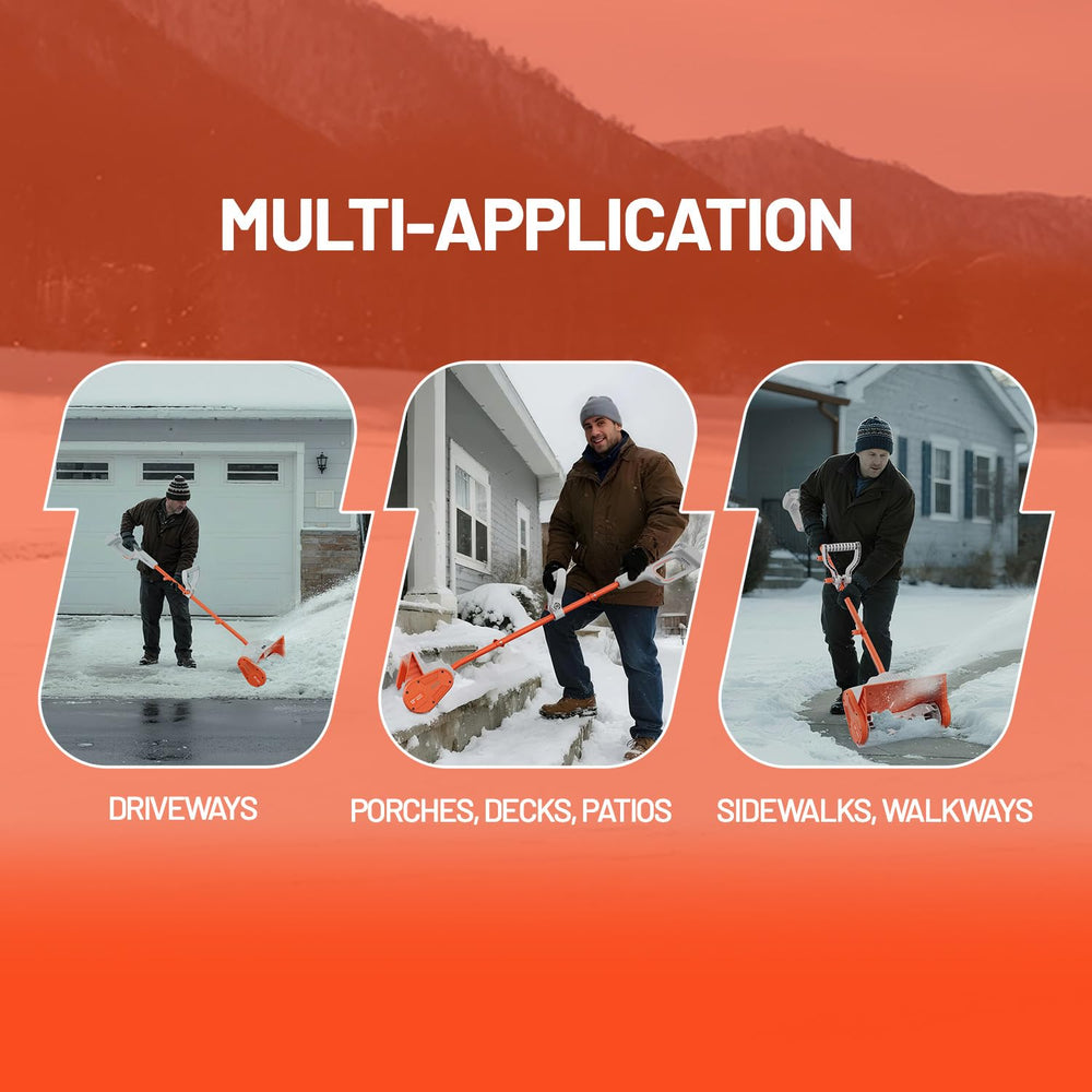 LiTHELi clearing a driveway demonstrating fast snow removal benefit
