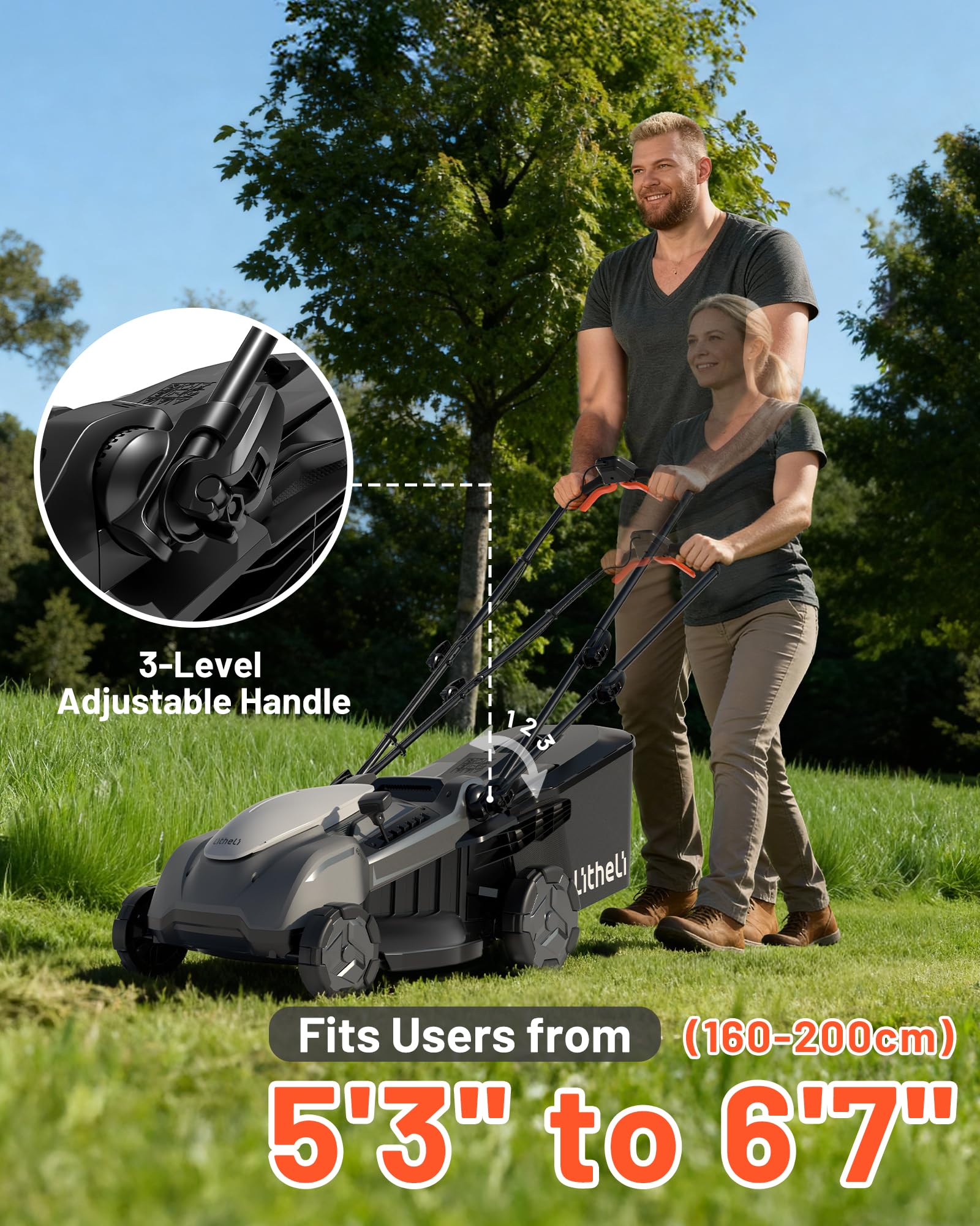 LiTHELi mower in use on a yard delivering consistent results
