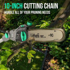 LiTHELi tool-free chain tension knob close-up showing easy adjustments benefit