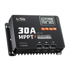 LiTime front panel showing controls and benefit of easy system monitoring