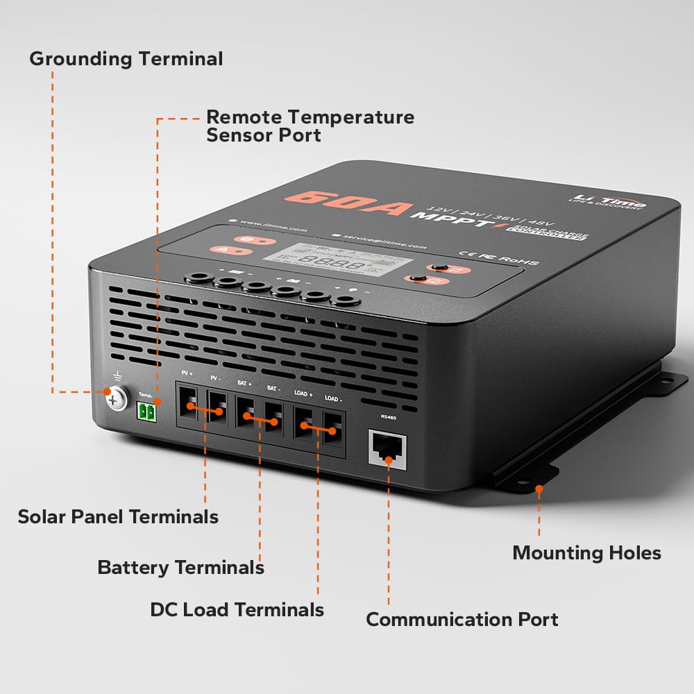 LiTime controller installed in a solar system demonstrating real-world use