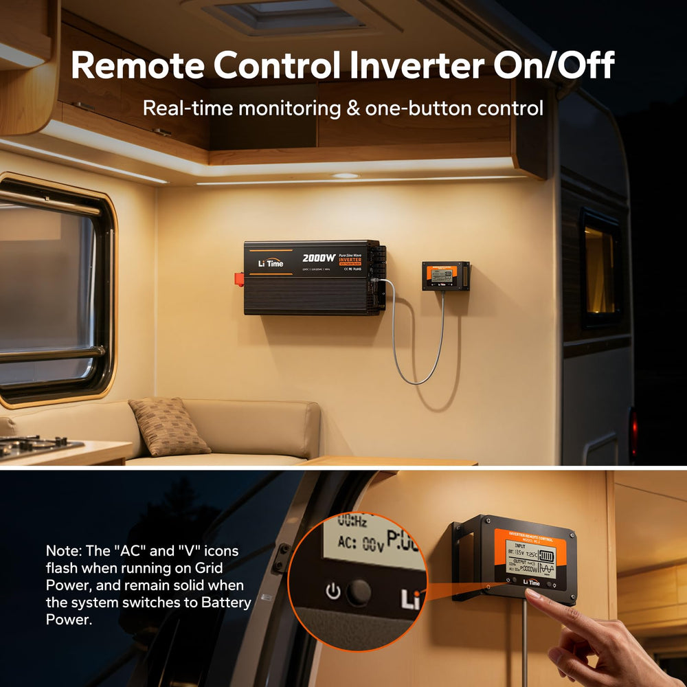 LiTime inverter battery cables and mounting kit included for fast installation
