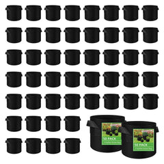 LITLANDSTAR front view of 50-pack grow bags showing quantity and compact packaging benefits