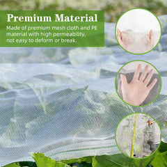 LITLANDSTAR netting roll beside a hand for scale, demonstrates large 10x65FT coverage