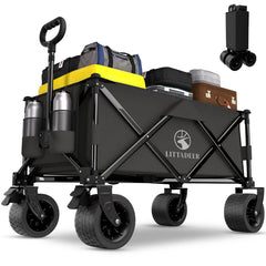 Littadeer front view unfolded showing roomy cargo and stability benefit