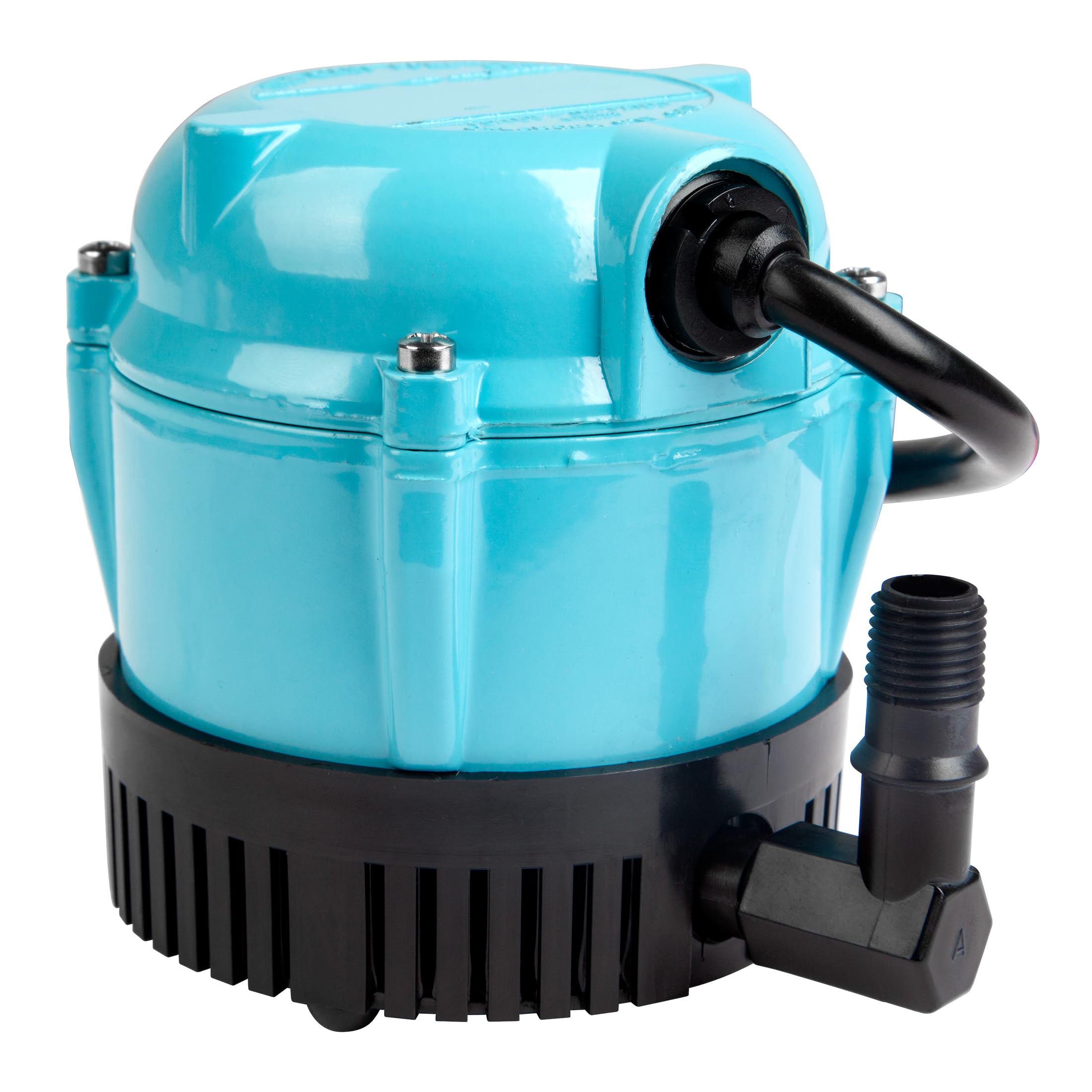 Little Giant front view showing compact pump and mounting benefit