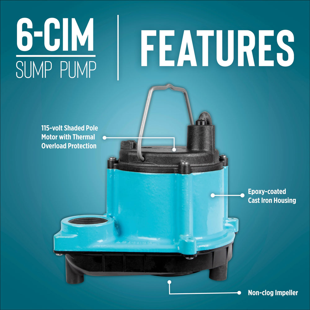 Little Giant included adapters and 3/4" garden hose fitting for versatile hookups