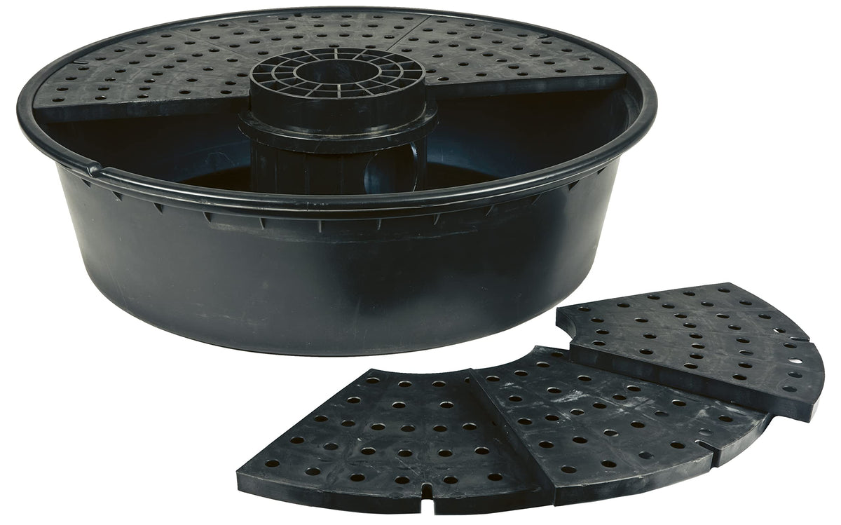 Little Giant front view showing flush-in-ground basin and clean finish