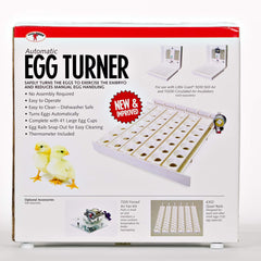 Little Giant close-up of egg cups and rails for easy cleaning and secure rotation