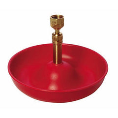 Little Giant front view of shallow water bowl showing safe chick access