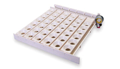 Little Giant front view of automatic egg turner showing 41-cup capacity and easy setup