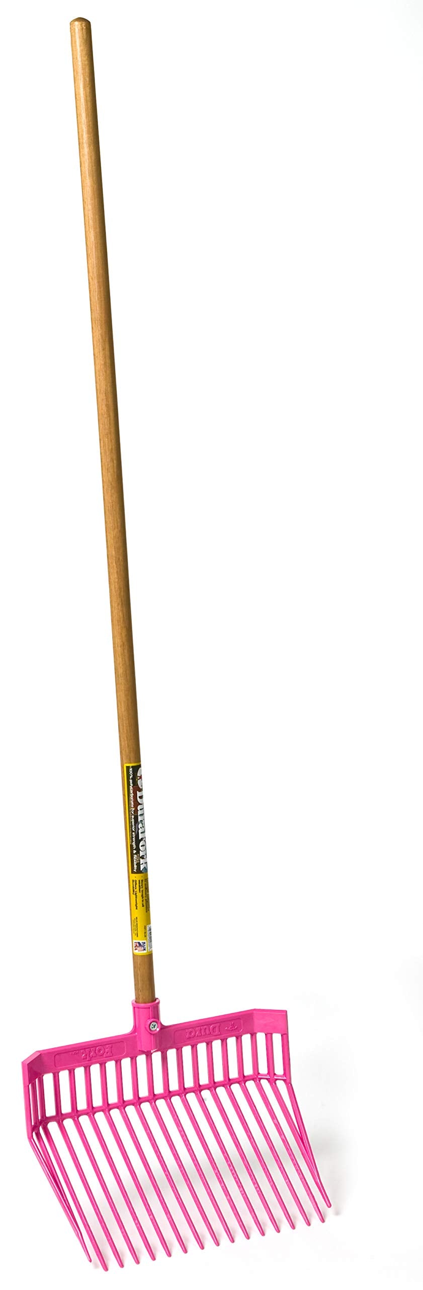Little Giant hot pink fork front view shows durable head and easy handling