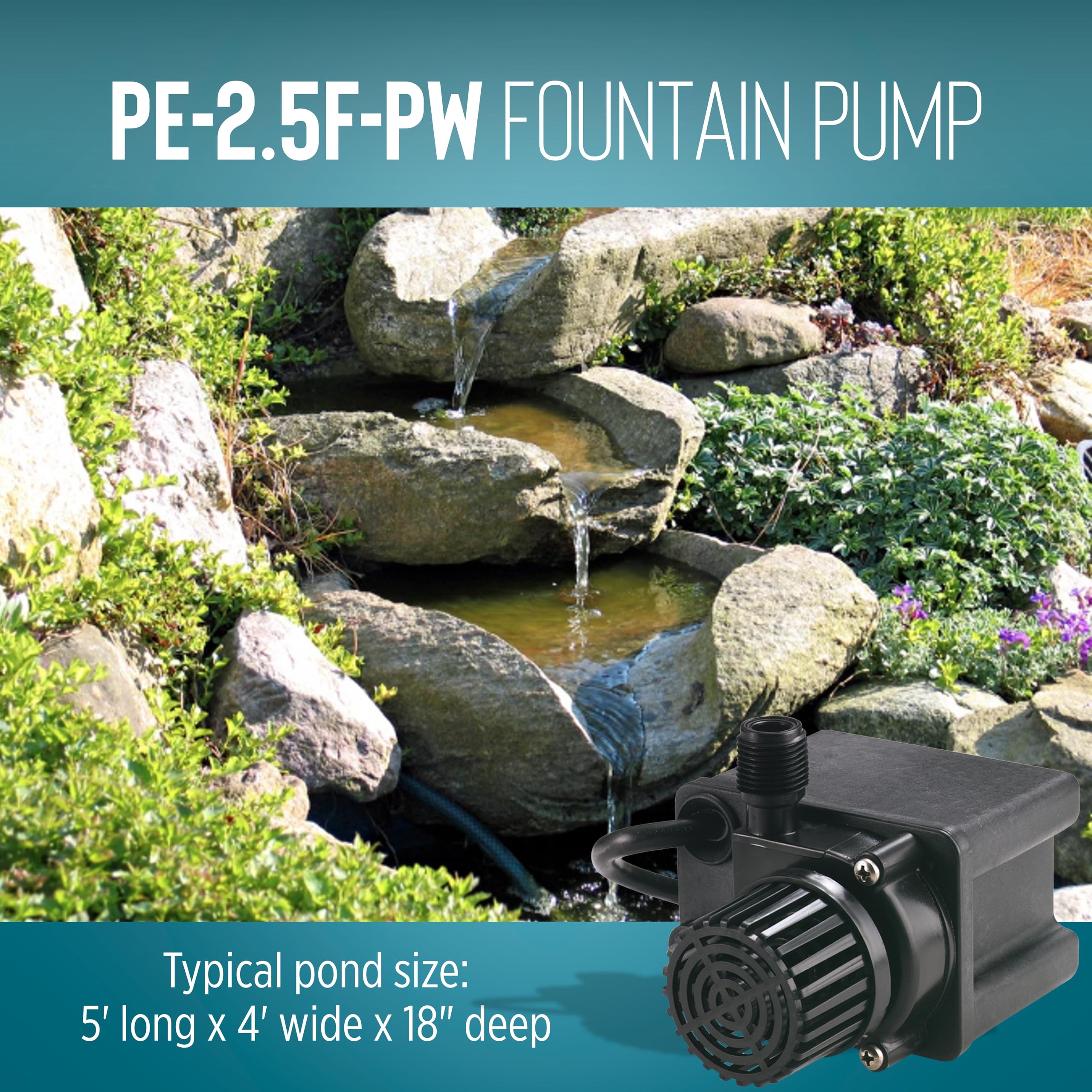 Little Giant installed in a small fountain demonstrating smooth circulation