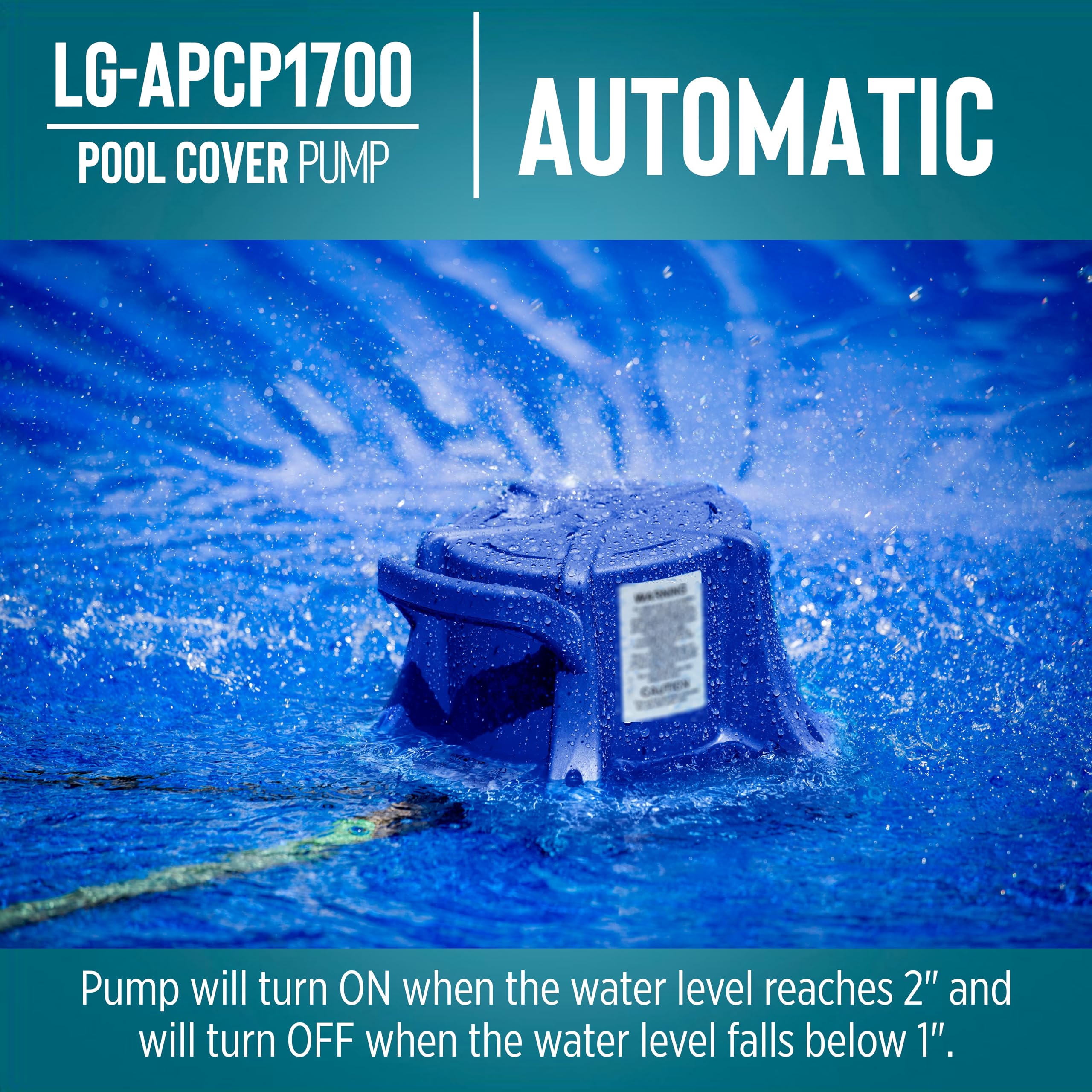 Little Giant LG-APCP1700 handle and scale demonstrating portable weight and convenience