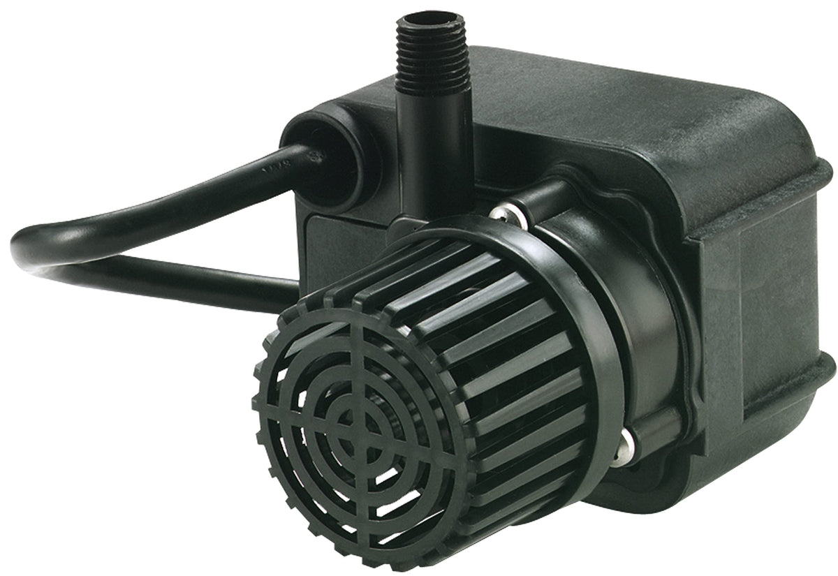Little Giant PE-1F-PW front view showing compact pump benefiting tight installations