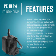 Little Giant barbed flow control valve detail for easy spray adjustment