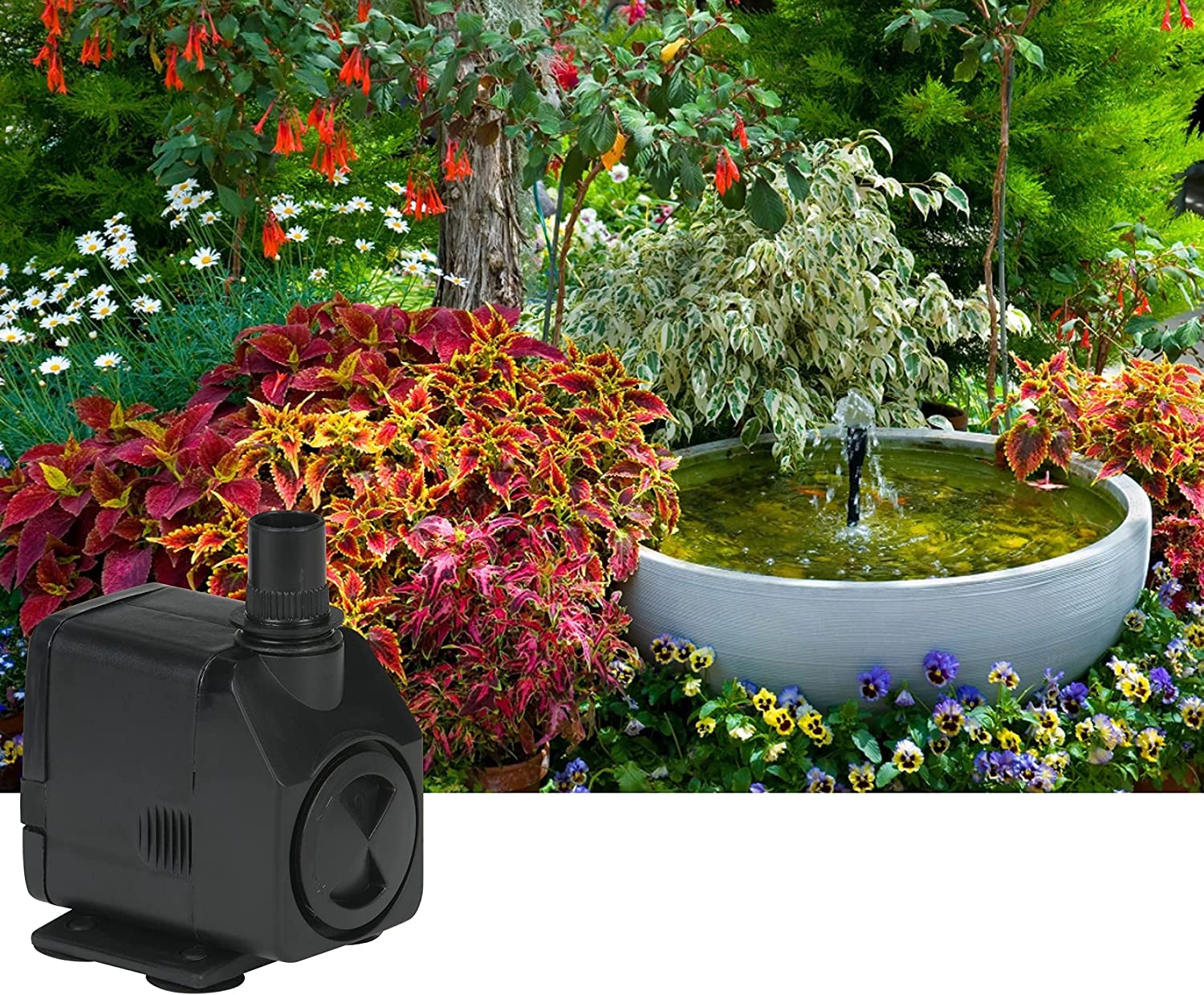 Little Giant side close-up of pump housing highlighting corrosion resistance benefit