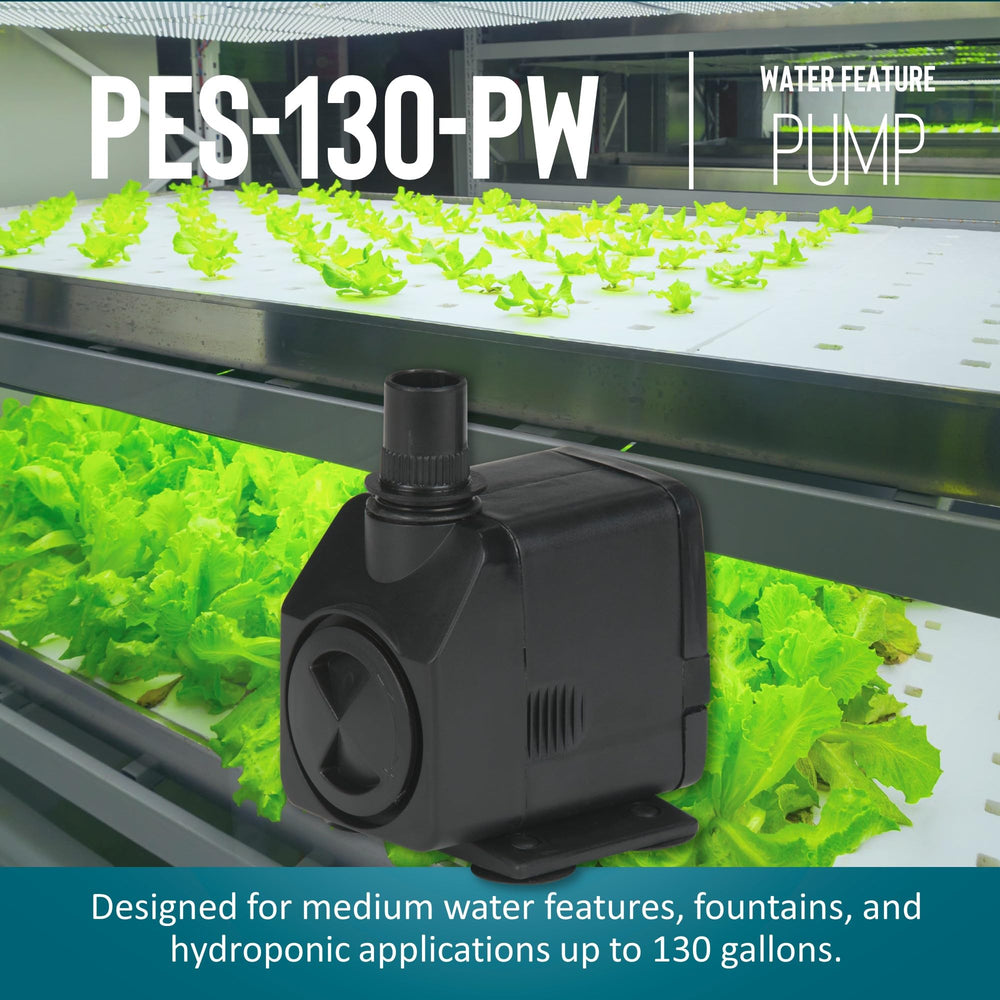 Little Giant pump beside ruler showing compact size for tight spaces