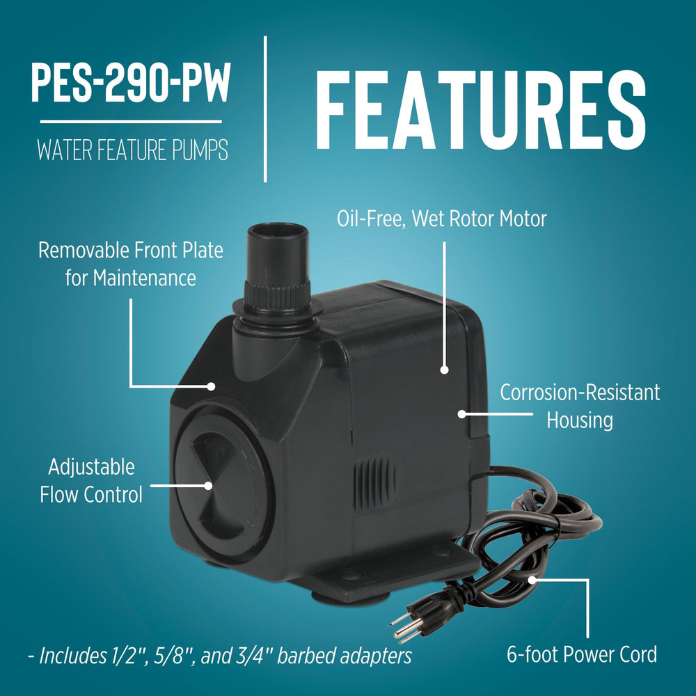 Little Giant PES-290-PW close-up of intake screen protecting impeller and improving longevity