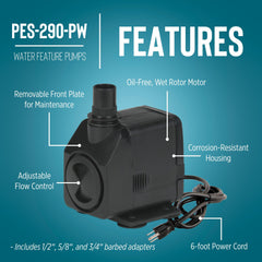 Little Giant PES-290-PW close-up of intake screen protecting impeller and improving longevity