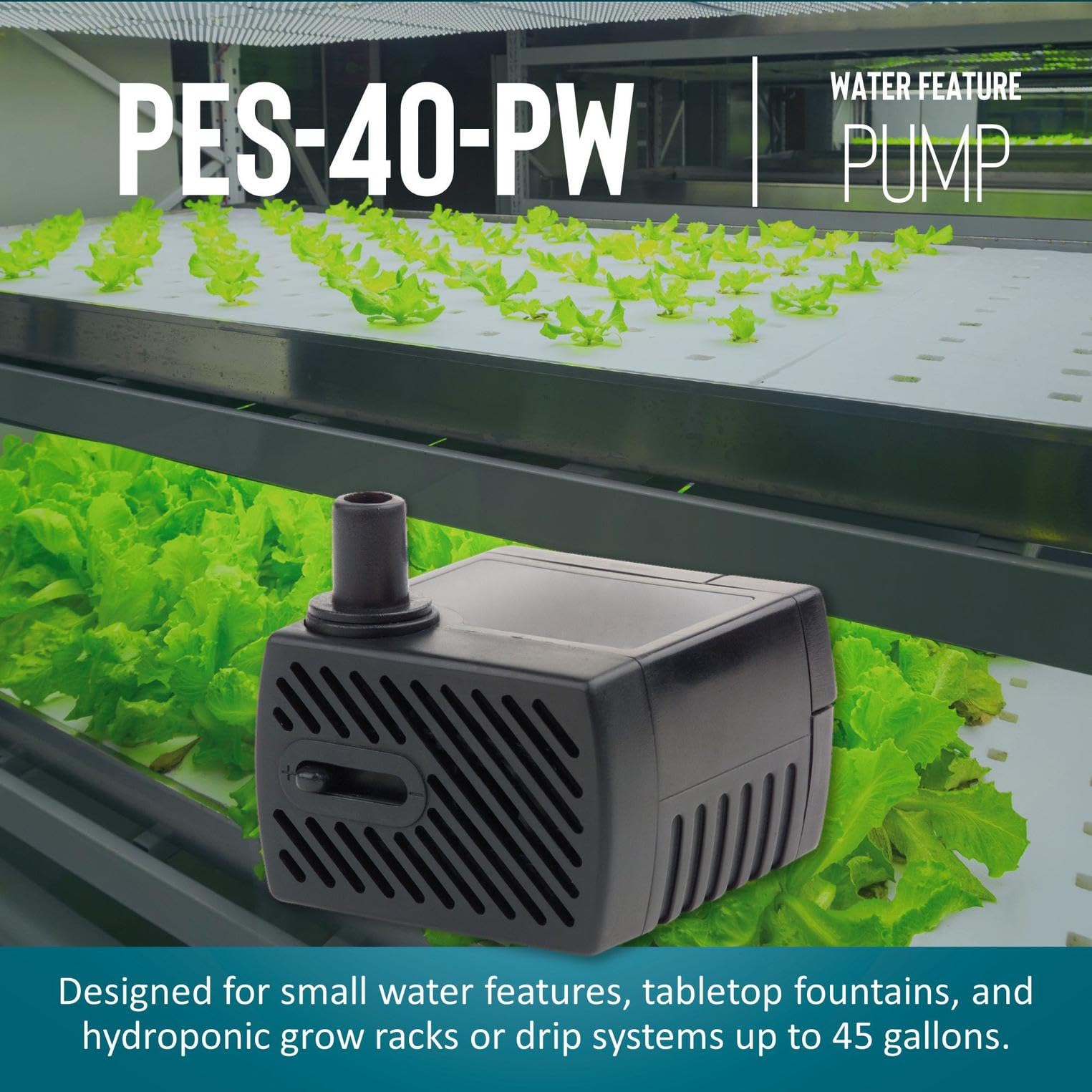 Little Giant PES-40-PW next to a ruler showing compact size for tight spaces