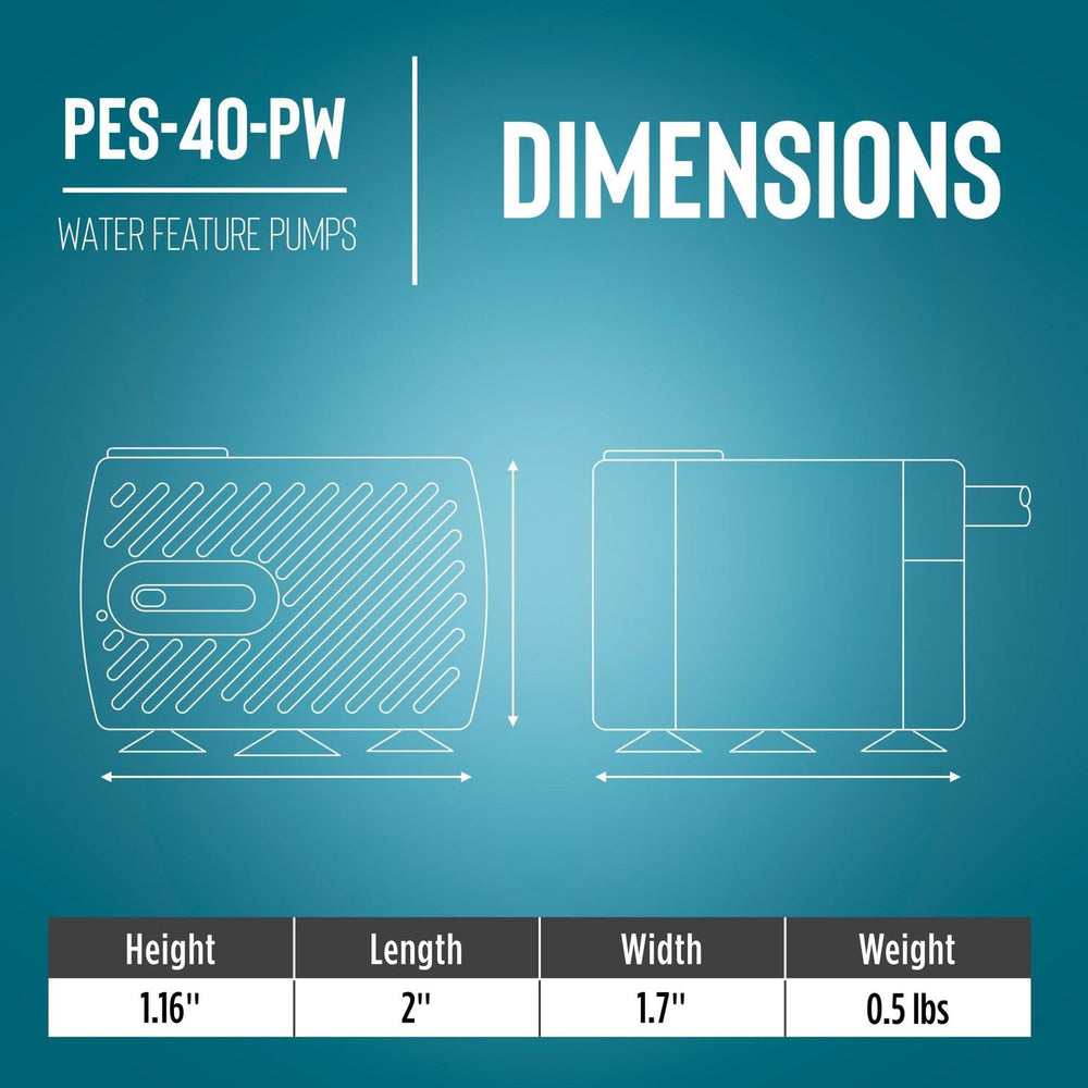 Little Giant PES-40-PW side angle highlighting corrosion-resistant housing for durability