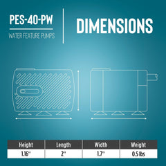 Little Giant PES-40-PW side angle highlighting corrosion-resistant housing for durability