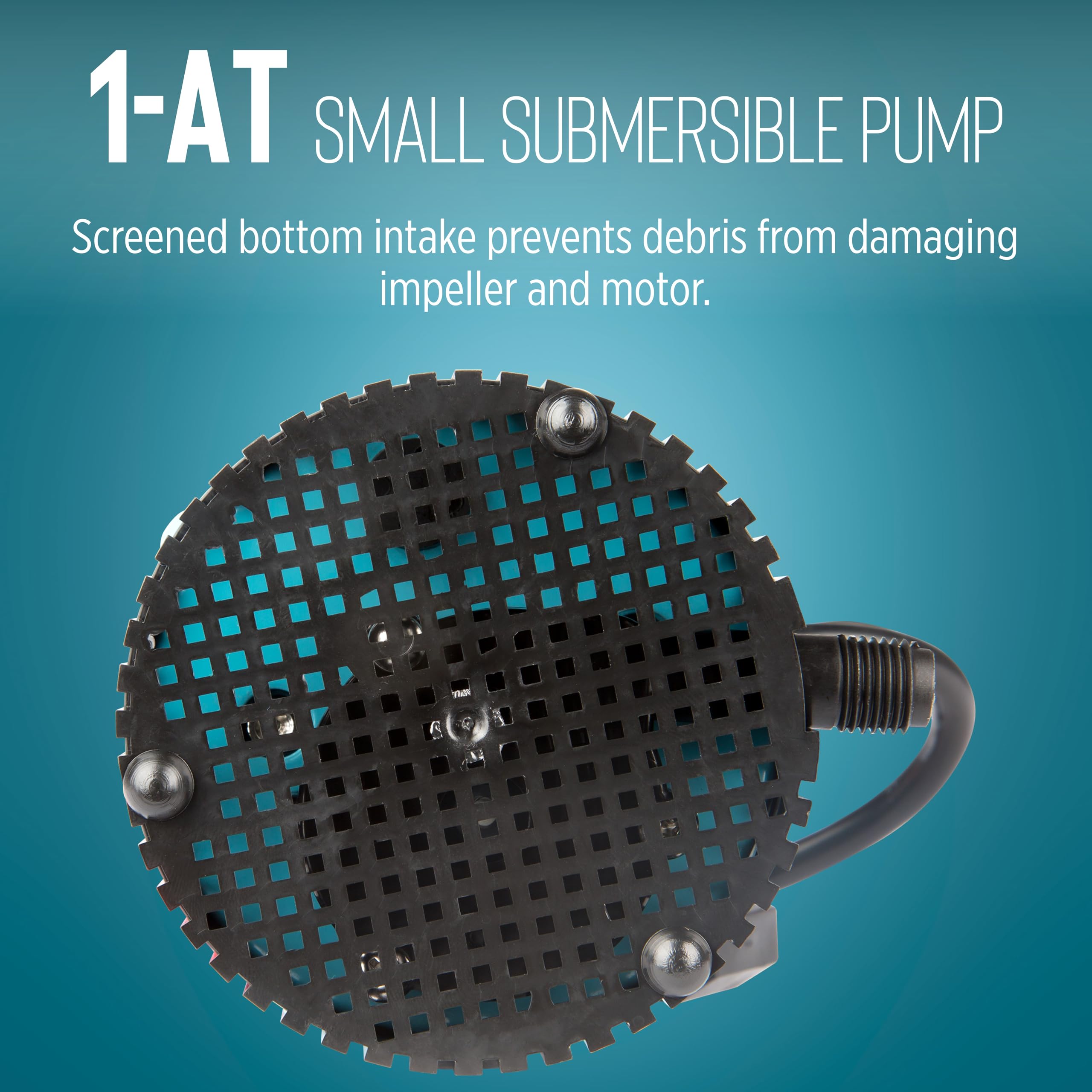 Little Giant screened inlet detail protecting impeller and performance