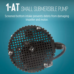 Little Giant screened inlet detail protecting impeller and performance