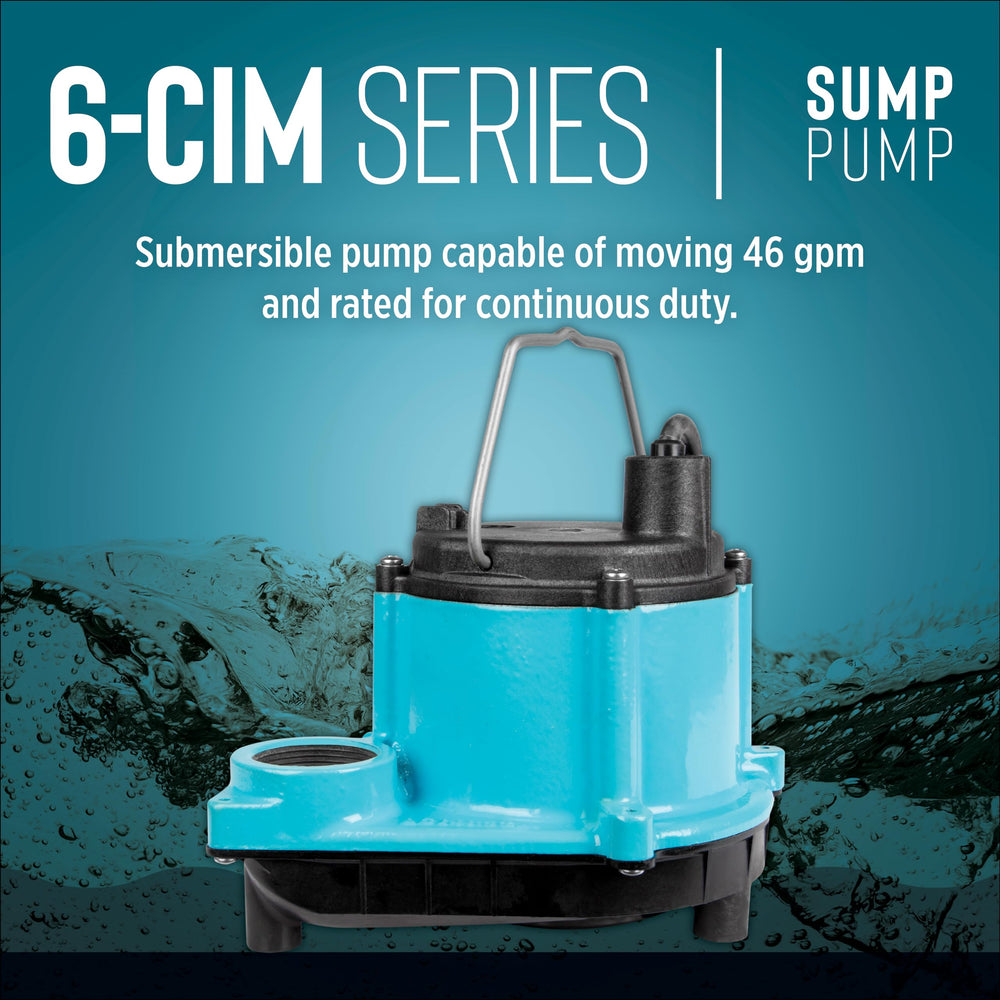 Little Giant pump beside toolbox for scale, illustrating compact footprint and portability