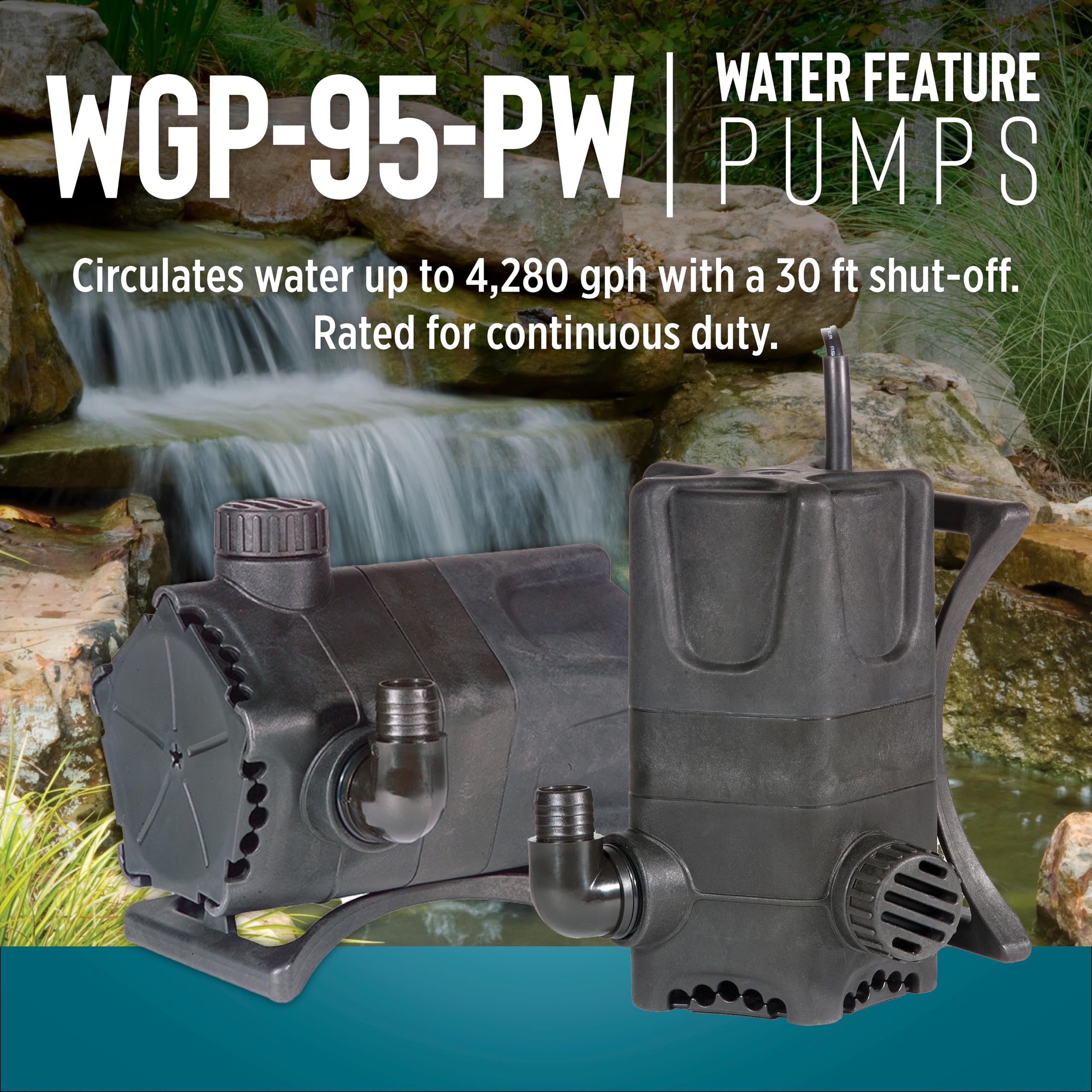 Little Giant pump set vertically in a vault illustrating adaptable orientation