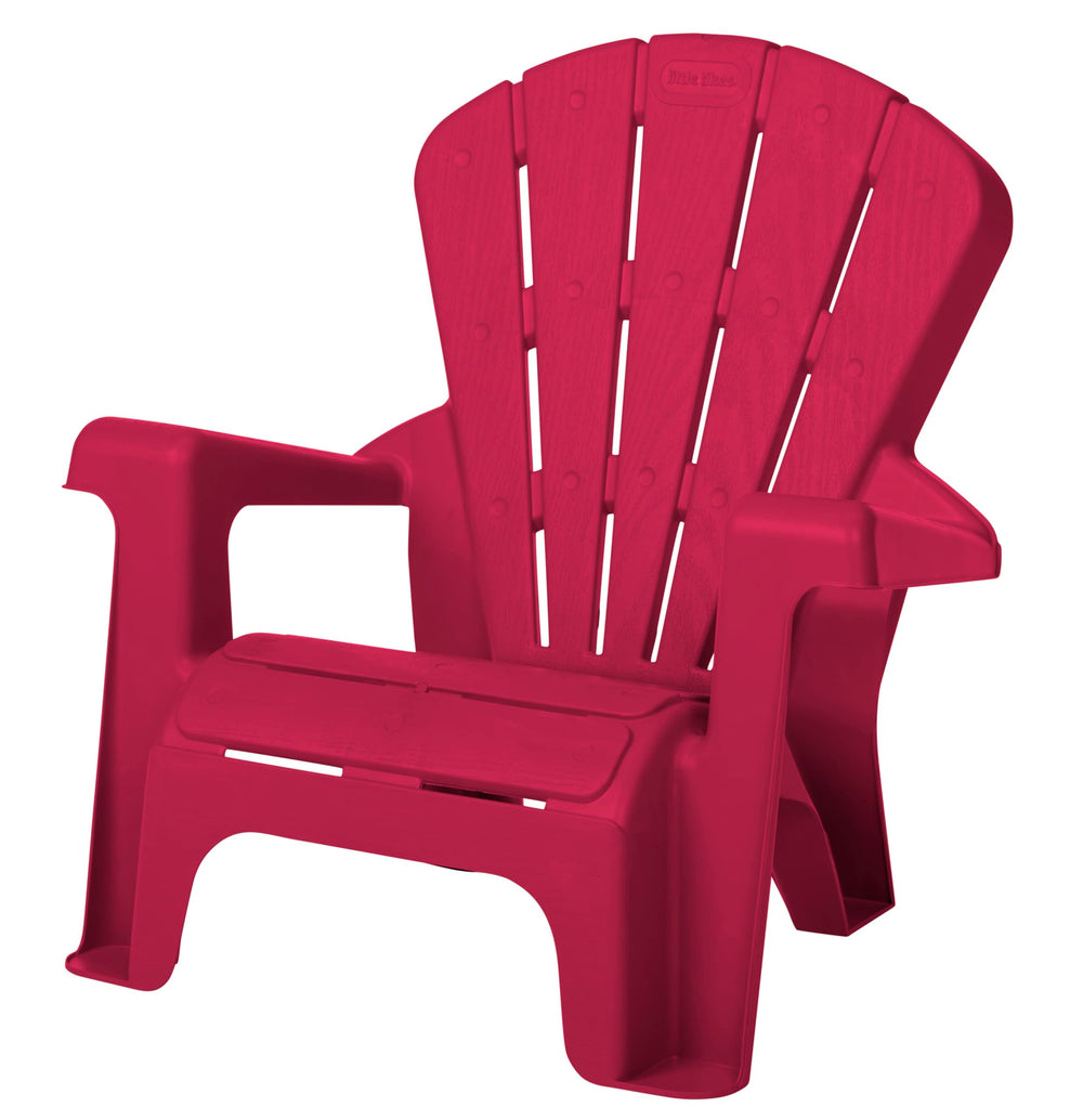Little Tikes close-up of contoured back and wide armrests for toddler comfort
