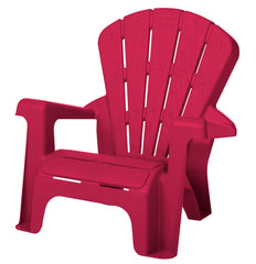 Little Tikes close-up of contoured back and wide armrests for toddler comfort