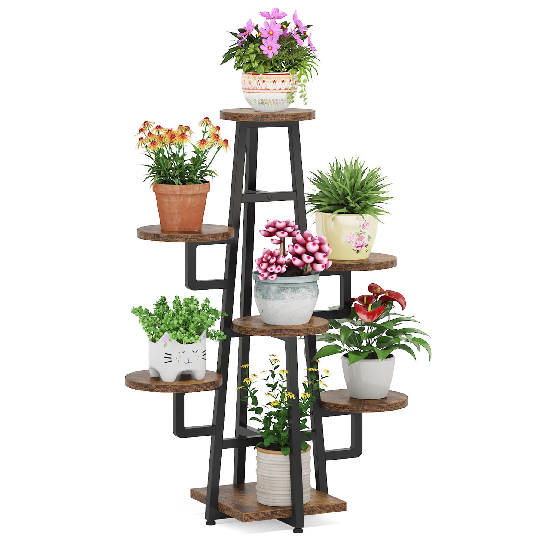 LITTLE TREE front corner view showing full 7-tier rack and space-saving benefit