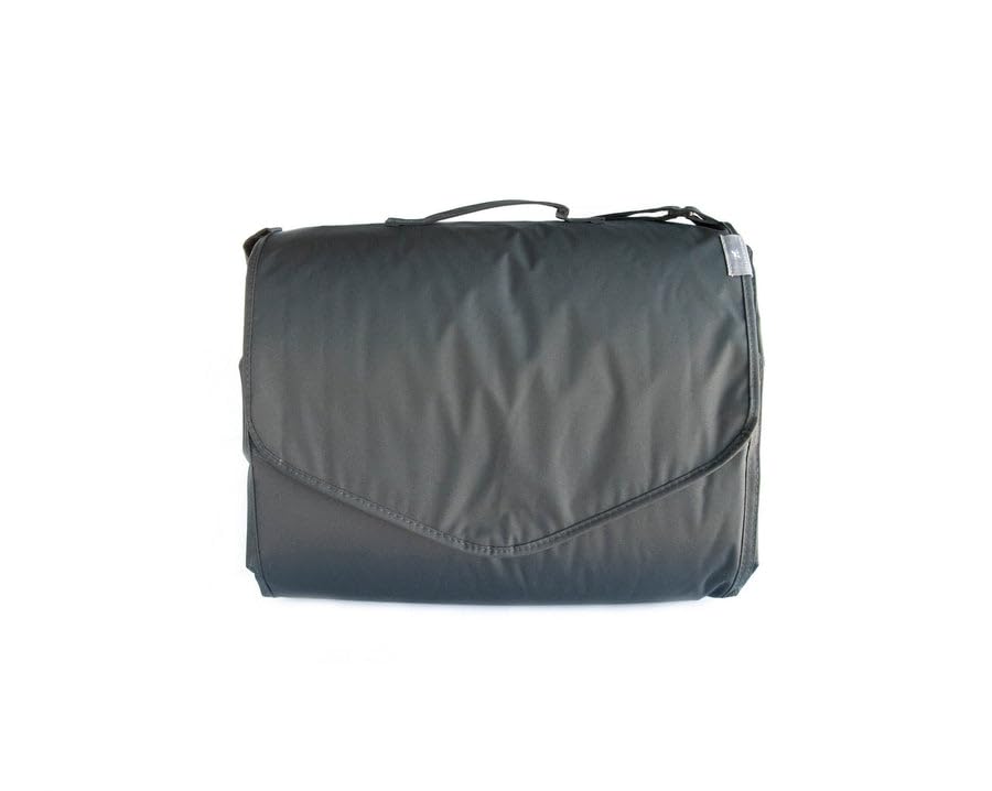Little Unicorn Shoreline Stripe over-the-shoulder strap and quick-grab handle for hands-free carrying