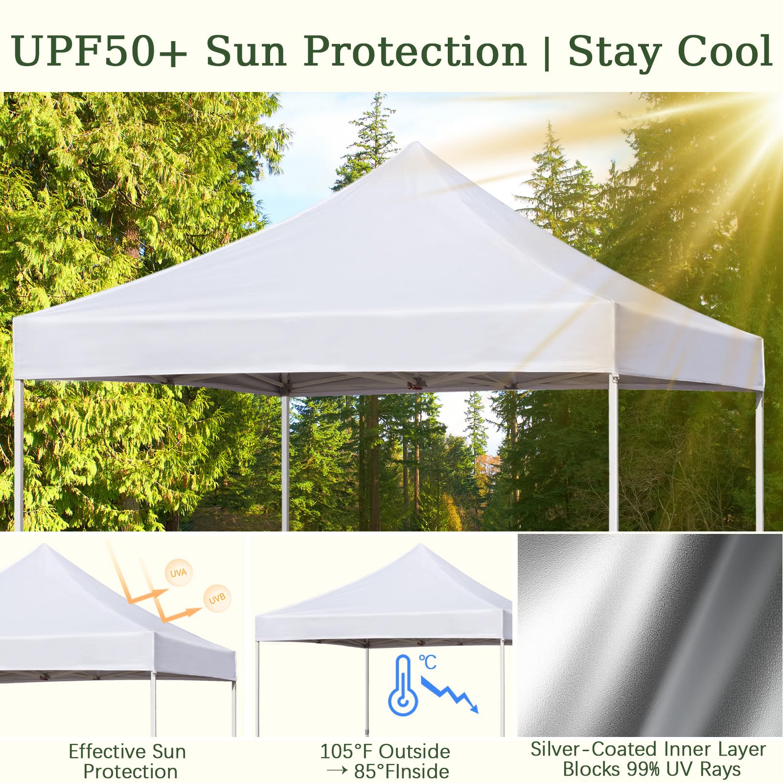 LIUJIAYI four empty sandbags alongside canopy top for customizable anchoring