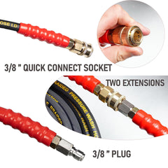 LIULO TOOL close-up of 3/8 inch quick-connect fitting for fast secure attachment