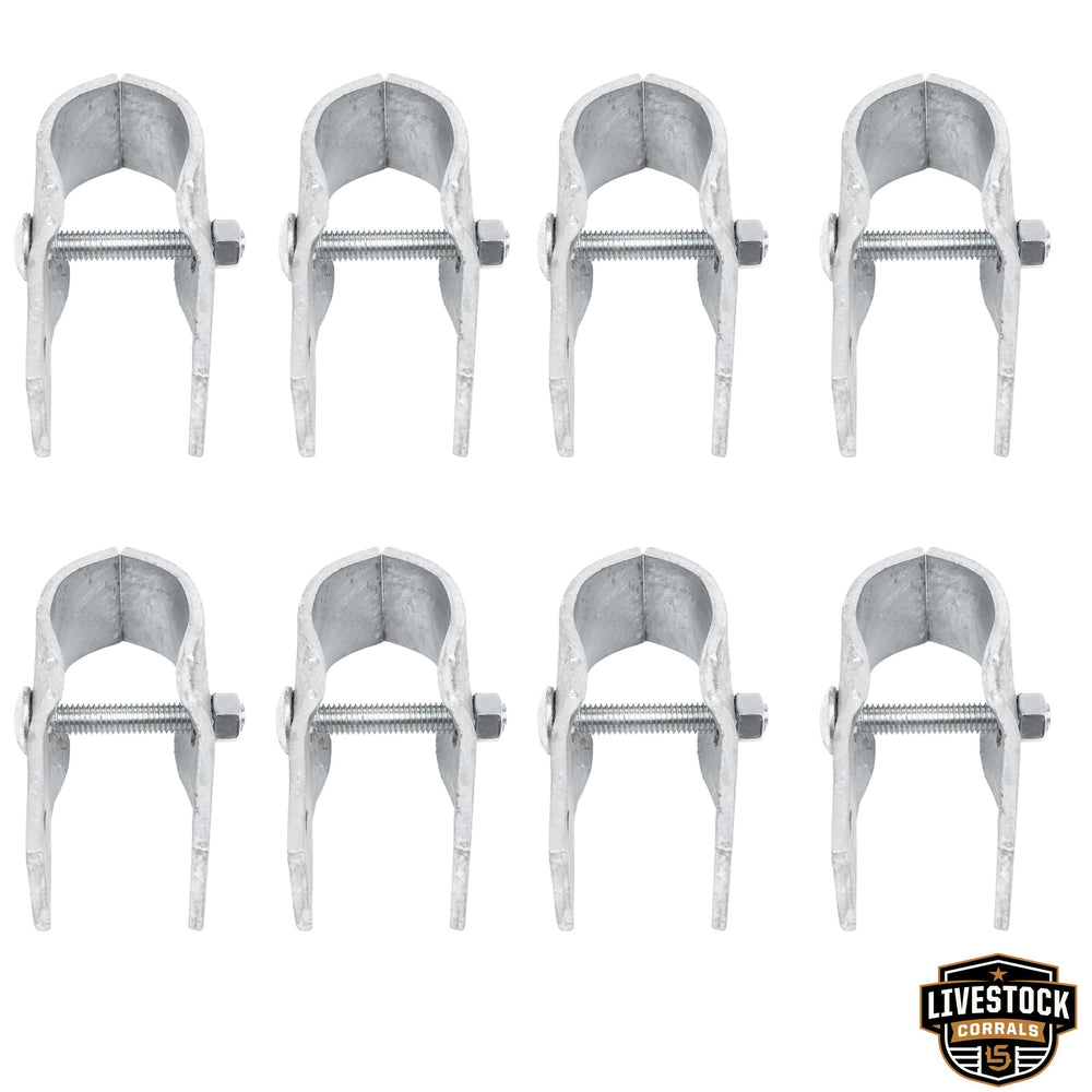 Livestock Corrals clamps used in barn setting showing durable outdoor performance benefit